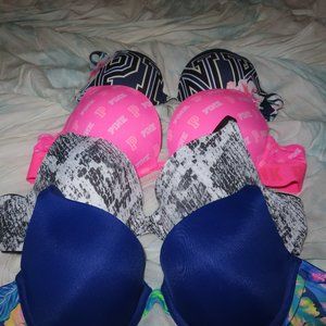 Victoria Secret Pink Bras (Pink and Blue Floral(top)